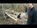 building a log bridge gopro timelapse