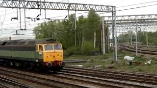 47812 leads 31601 past Crewe heritage centre