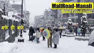 Heavy Live Snowfall in Mallroad Manali || Shimla || Solang Valley || Tosh