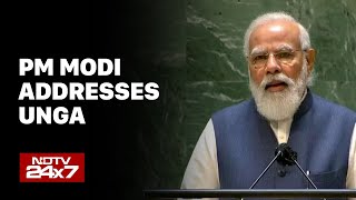 PM Modi in US : PM Modi Addresses UN General Assembly