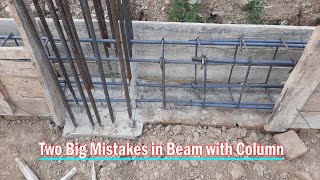 Two big mistakes in beam with column design | Civil Engineering Videos |