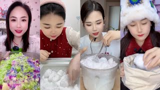 ASMR ICE EATING | FREEZER FROST ICE | CRUSHED ICE | SOFT ICE