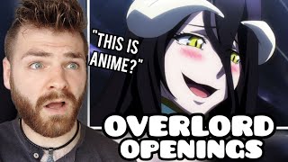 First Time Reacting to "OVERLORD Openings (1-4)" | Non Anime Fan!