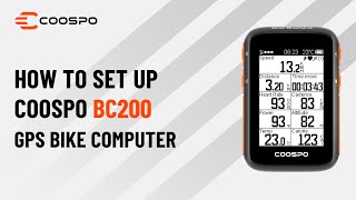 How to set up COOSPO BC200 GPS bike computer?