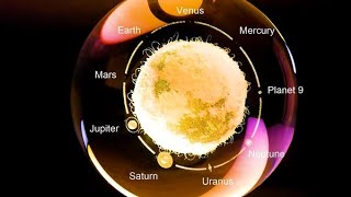 The Solar System in a Sphere - True to Scale - Lasered into Glass