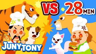 Dog vs. Cat, Pizza vs. Hamburger and More VS Songs | Best Kids Songs Compilation | JunyTony