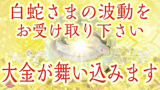 【金運アップの大吉日！巳の日】白蛇様と弁天様の金運波動があなたに降り注ぐ【願いが叶う】【528Hz+4096Hz】