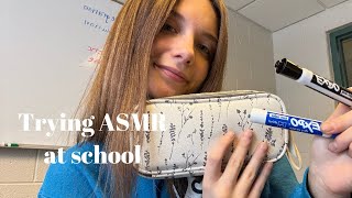 Trying random ASMR at school (lofi)