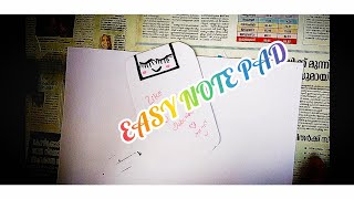 NOTE PAD / HOW TO MAKE NOTE PAD / CRAFTY VLOG-6 / PARVATHI'S ART \u0026 CRAFT