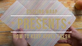 蜜蠟布保持蘋果新鮮又爽脆 Keep your 🍎 fresh with Beeswax Wrap!