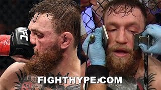 THE MOMENT CONOR MCGREGOR GETS SUCKER PUNCHED AFTER THROWING FIRST PUNCH ON TEAM KHABIB
