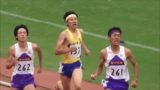 群馬県高校陸上強化大会2015 男子1500ｍ(2・3年)TR2組