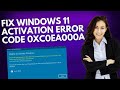 Fix Windows 11 Activation Error Code 0xC0EA000A