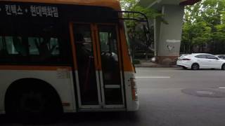 백마운수039번 Hyundai Low floor New super Aero city CNG 16년식 차량 통과영상