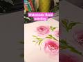 How to Paint Roses like a Pro🌹#watercolor #painting #shorts