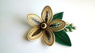 Quilling a flower with a comb. Quilling Tutorial.
