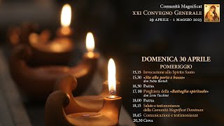 XXI Convegno generale - 30 aprile Pomeriggio