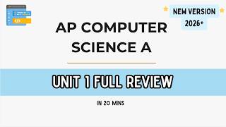 AP CSA Unit 1 Full Review | NEW 2026 |
