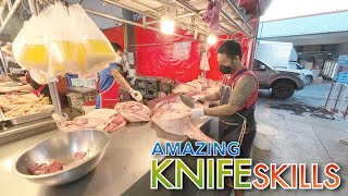 การชำแหละหมู แป้บเดียวเสร็จ | How to butcher a Pig - Amazing Knife Skills in Thailand