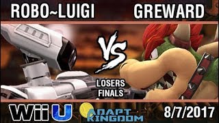 [Adapt Kingdom] Robo~Luigi (R.O.B.) vs Greward (Bowser) SSB4 Losers Finals