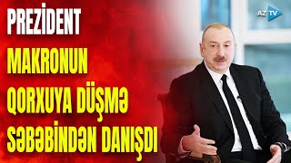 Prezident İlham Əliyev Makronu biabır etdi: Fransa dövlət başçısının rəzil durumundan danışdı