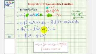 Ex 2: Trigonometric Integration - Power Reducing Formula and U-Substitution