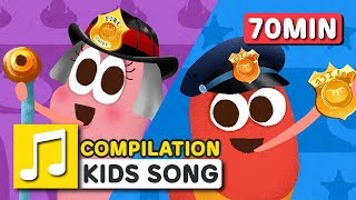 Great Jobs in the World and other songs | 75 min | LARVA KIDS | Nursery Rhyme for kids