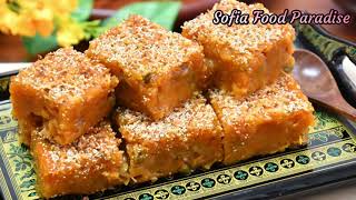 ကန်စွန်းဥ ဆနွင်းမကင်း                               How to make Myanmar Sweet Potato Pudding