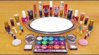 Mixing Makeup Eyeshadow Into Slime! Pink vs Blue vs Purple Special Series Satisfying Slime Video