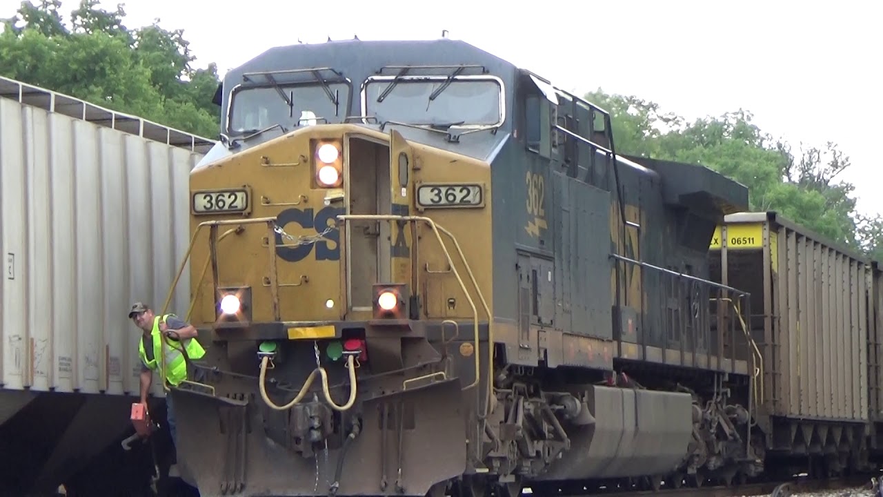 Solo CSX AC44CW 362 Leads W105-18 On 8/21/20 (SC) - YouTube