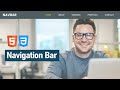 How To Make Navigation Bar In HTML And CSS | Navbar HTML CSS Tutorial