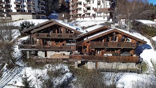 Vue aérienne Chalet des Trois Anges Chalet des Trois Oursons