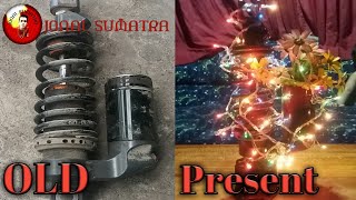 #DIY Junk shock absorber using Christmas light at home!!