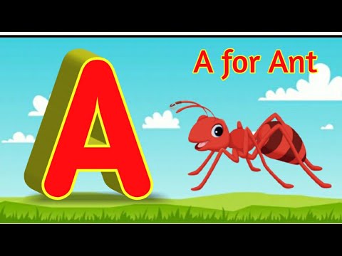 A To Z English Alphabet | A For Ant | A For Apple B For Ball | Abcd ...