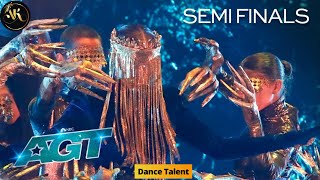 Mayyas Surprises The Crowd With Amazing Dance in Semi Final Part-1| AGT 2022 |@AGT