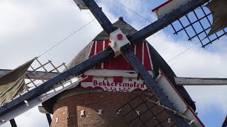 Bakkersmolen Essen-Wildert draait zijn rondjes mee (stellingmolen)