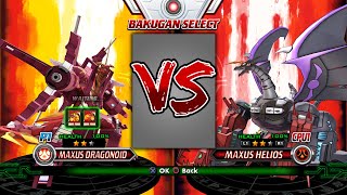 Maxus Dragonoid vs Maxus Helios - Bakugan: Defenders of the Core