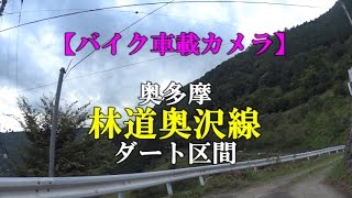 【バイク車載カメラ】奥多摩　林道奥沢線（ダート区間のみ）