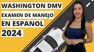 Prueba Escrita Del DMV De Washington 2024 - Examen Escrito De Manejo - Permiso De Prueba