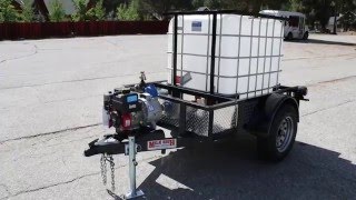 Mile High Water Solutions 275 gallon water trailer