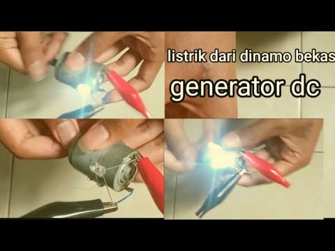 Pembangkit Listrik Sederhana Dari Dinamo Bekas - YouTube