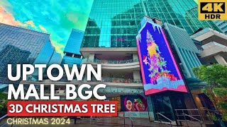 Uptown Mall’s New 3D Christmas Tree Billboard | Bonifacio Global City 2024