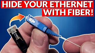 How to Hide ETHERNET using FIBER | INVISILIGHT Home Fiber Kit Install!
