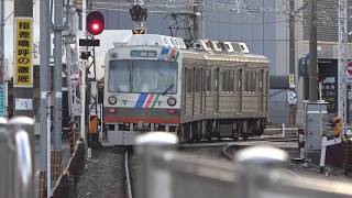 静岡鉄道静岡清水線１０１０ｆ普通列車新静岡行き日吉町駅発車シーン2020.03.23.