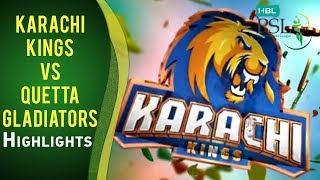 Match 4: Karachi Kings vs Quetta Gladiators - Complete Highlights