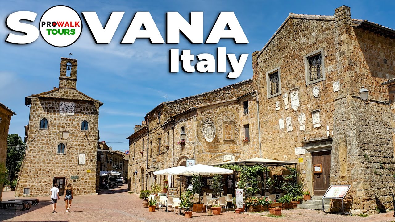 Sovana Italy Walking Tour 4k Uhd With Captions Youtube