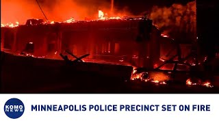 Minneapolis police precinct set on fire