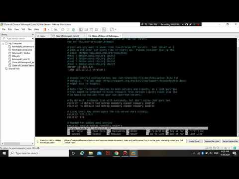 Cara Konfigurasi NTP Server Pada Debian 10 Menggunakan VMWare - YouTube