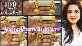 Malabar gold earrings designs with price | gold earrings designs | gold drop earrings