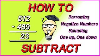 HOW TO SUBTRACT - Using various methods